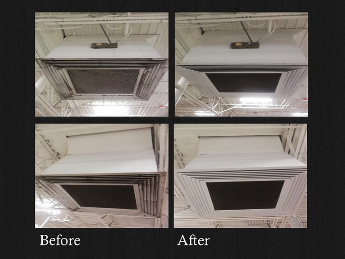 HVAC Cleaning: (Duct – Diffuser - Return Air Grill Cleaning)